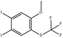 4,5-Diiodo-2-(trifluoromethylthio)anisole Structure