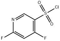 3-Pyridinesulfonyl chloride, 4,6-difluoro- 구조식 이미지