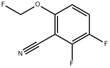 2,3-Difluoro-6-(fluoromethoxy)benzonitrile Structure