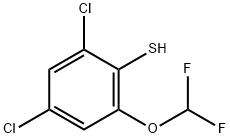 2,4-Dichloro-6-(difluoromethoxy)thiophenol Structure