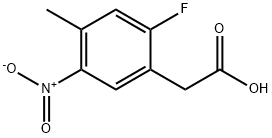 2-(2-fluoro-4-methyl-5-nitrophenyl)acetic acid Structure