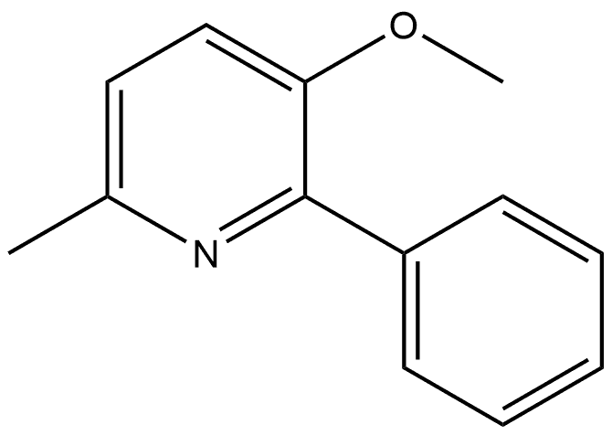 3-Methoxy-6-methyl-2-phenylpyridine Structure