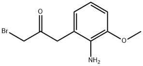 1-(2-Amino-3-methoxyphenyl)-3-bromopropan-2-one Structure