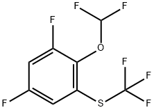 1,5-Difluoro-2-difluoromethoxy-3-(trifluoromethylthio)benzene Structure