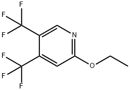 4,5-Bis(trifluoromethyl)-2-ethoxypyridine Structure