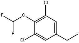 1,3-Dichloro-2-difluoromethoxy-5-ethylbenzene Structure