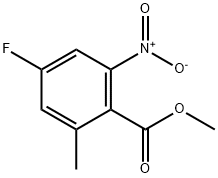 Benzoic acid, 4-fluoro-2-methyl-6-nitro-, methyl ester Structure