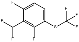 2,6-Difluoro-3-(trifluoromethylthio)benzodifluoride Structure