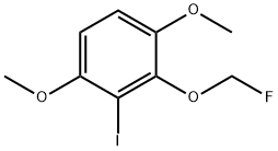 1,4-Dimethoxy-2-iodo-3-(fluoromethoxy)benzene Structure