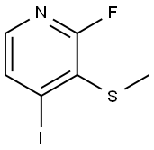 2-Fluoro-4-iodo-3-(methylthio)pyridine Structure