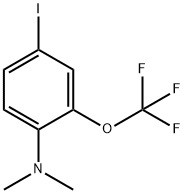 1-Dimethylamino-4-iodo-2-(trifluoromethoxy)benzene Structure