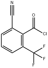 2-Cyano-6-(trifluoromethyl)benzoyl chloride Structure