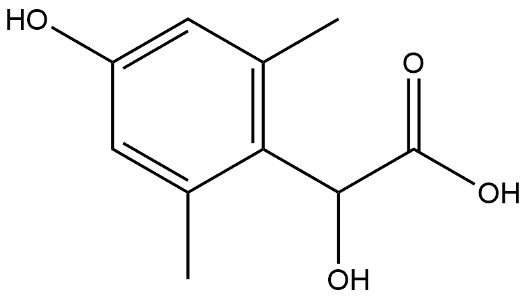 α,4-Dihydroxy-2,6-dimethylbenzeneacetic acid Structure