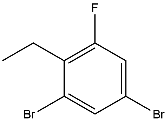 1,5-Dibromo-2-ethyl-3-fluorobenzene 구조식 이미지