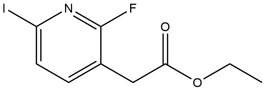 Ethyl 2-(2-fluoro-6-iodopyridin-3-yl)acetate Structure