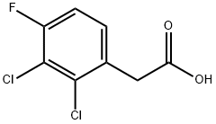 2,3-Dichloro-4-fluorophenylacetic acid 구조식 이미지