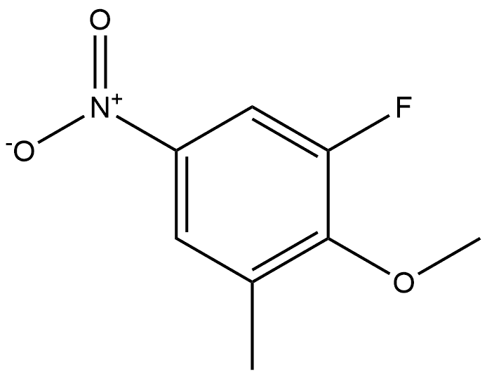 1-Fluoro-2-methoxy-3-methyl-5-nitrobenzene Structure