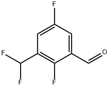 Benzaldehyde, 3-(difluoromethyl)-2,5-difluoro- Structure