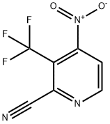 2-Pyridinecarbonitrile, 4-nitro-3-(trifluoromethyl)- Structure