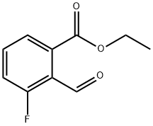 Benzoic acid, 3-fluoro-2-formyl-, ethyl ester Structure