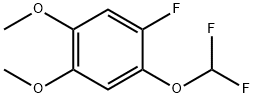 1-Difluoromethoxy-4,5-dimethoxy-2-fluorobenzene Structure