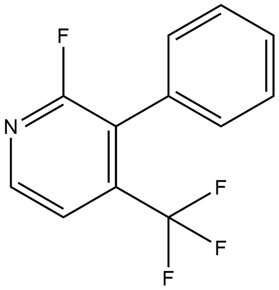 2-Fluoro-3-phenyl-4-(trifluoromethyl)pyridine Structure