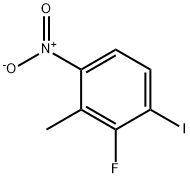 Benzene, 2-fluoro-1-iodo-3-methyl-4-nitro- 구조식 이미지