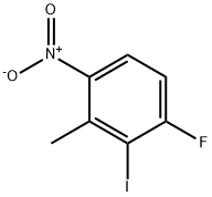 1-fluoro-2-iodo-3-methyl-4-nitrobenzene Structure