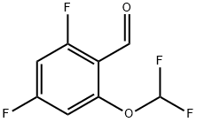 Benzaldehyde, 2-(difluoromethoxy)-4,6-difluoro- Structure