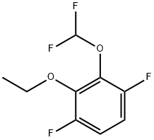 1,4-Difluoro-2-difluoromethoxy-3-ethoxybenzene Structure