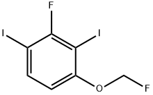 1,3-Diiodo-2-fluoro-4-(fluoromethoxy)benzene Structure