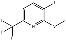 3-Iodo-2-(methylthio)-6-(trifluoromethyl)pyridine Structure