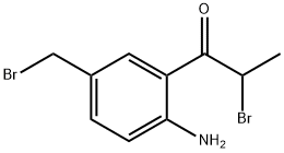 1-(2-Amino-5-(bromomethyl)phenyl)-2-bromopropan-1-one Structure