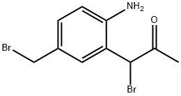 1-(2-Amino-5-(bromomethyl)phenyl)-1-bromopropan-2-one Structure