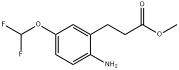 Methyl 3-(2-amino-5-(difluoromethoxy)phenyl)propanoate Structure