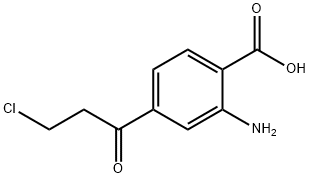 2-Amino-4-(3-chloropropanoyl)benzoic acid Structure