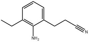 2-Amino-3-ethylphenylpropanenitrile Structure