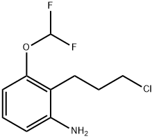 2-(3-Chloropropyl)-3-(difluoromethoxy)aniline Structure