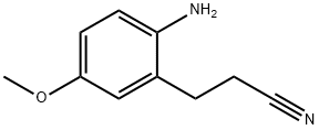 2-Amino-5-methoxyphenylpropanenitrile Structure