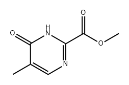 2-Pyrimidinecarboxylic acid, 1,6-dihydro-5-methyl-6-oxo-, methyl ester Structure