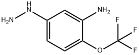 5-Hydrazinyl-2-(trifluoromethoxy)aniline Structure