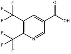 5,6-Bis(trifluoromethyl)nicotinic acid Structure