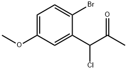 1-(2-Bromo-5-methoxyphenyl)-1-chloropropan-2-one Structure