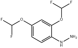 (2,4-Bis(difluoromethoxy)phenyl)hydrazine Structure