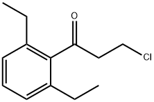 3-Chloro-1-(2,6-diethylphenyl)propan-1-one Structure