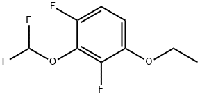 1,3-Difluoro-2-difluoromethoxy-4-ethoxybenzene 구조식 이미지