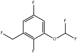 1,4-Difluoro-2-difluoromethoxy-6-(fluoromethyl)benzene Structure