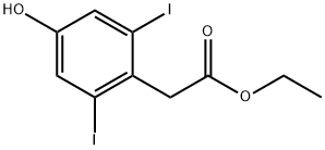 Ethyl 2,6-diiodo-4-hydroxyphenylacetate Structure