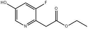 Ethyl 3-fluoro-5-hydroxypyridine-2-acetate Structure