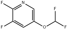 2,3-Difluoro-5-(difluoromethoxy)pyridine Structure